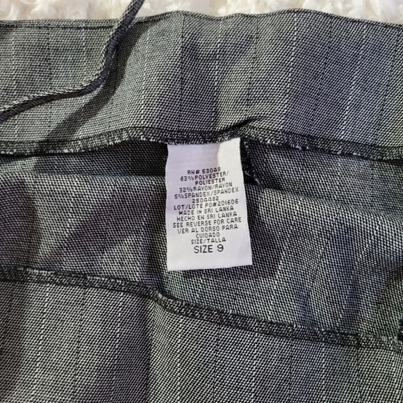 Tangents Women’s Sz 9 Gray Striped 3 Piece Pantsuit with Camisole Top, Blazer - Picture 7 of 16